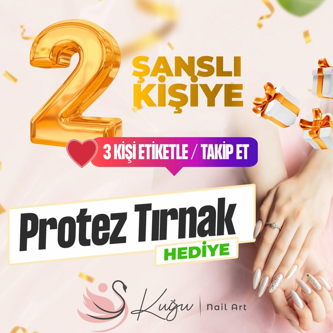 Kuğu Nail Art Tasarım 2